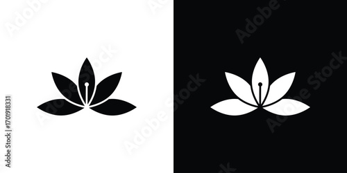 Lotus icon symbol for templates, web design and infographics