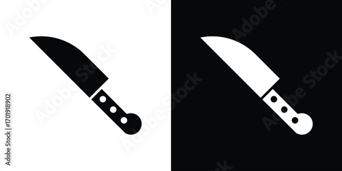 knife icon symbol for templates, web design and infographics