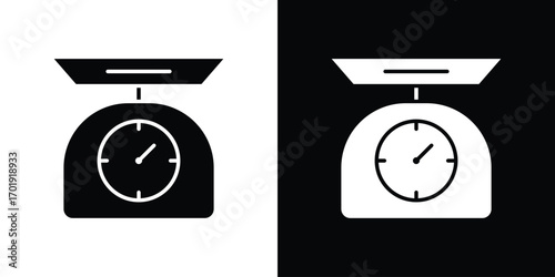 Kitchen scales icon symbol for templates, web design and infographics