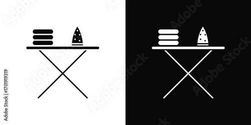 Ironing board icon symbol for templates, web design and infographics