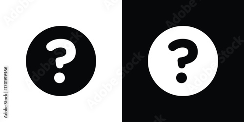 Interrogation icon symbol for templates, web design and infographics