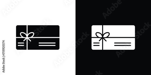 Gift card icon symbol for templates, web design and infographics
