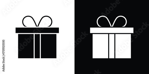 Gift box icon symbol for templates, web design and infographics
