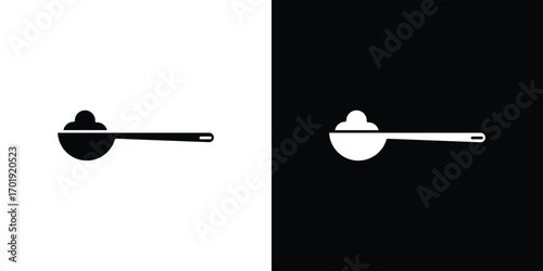 full spoon icon symbol for templates, web design and infographics