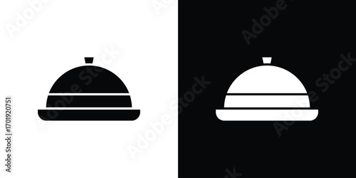 Food tray icon symbol for templates, web design and infographics