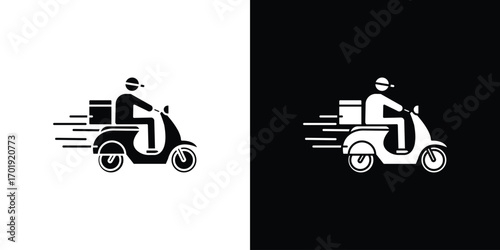 Food delivery icon symbol for templates, web design and infographics