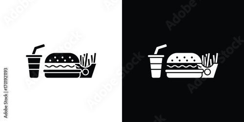 Fast food icon symbol for templates, web design and infographics