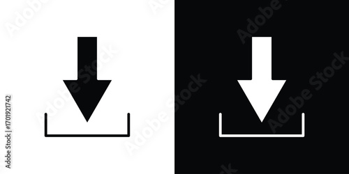 Download icon symbol for templates, web design and infographics