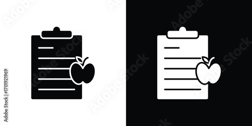 Diet plan icon symbol for templates, web design and infographics