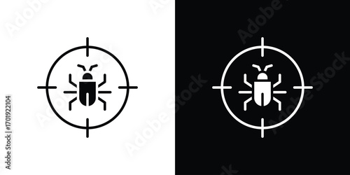 Debug icon symbol for templates, web design and infographics