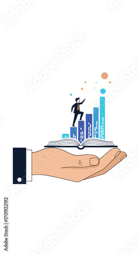 Visualizing financial growth and career advancement through knowledge and opportunity