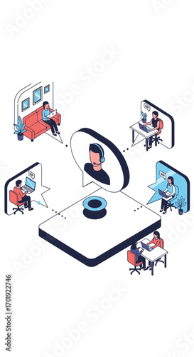 Connecting remote teams through digital collaboration and virtual communication tools for enhanced productivity and engagement