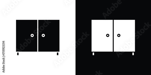 Cabinet icon symbol for templates, web design and infographics