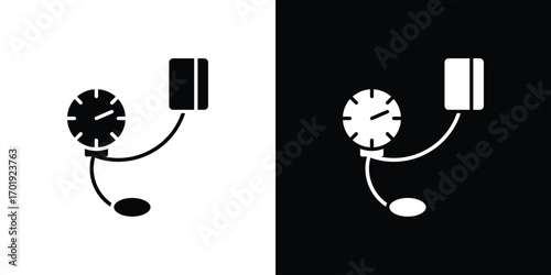 Blood pressure meter icon symbol for templates, web design and infographics