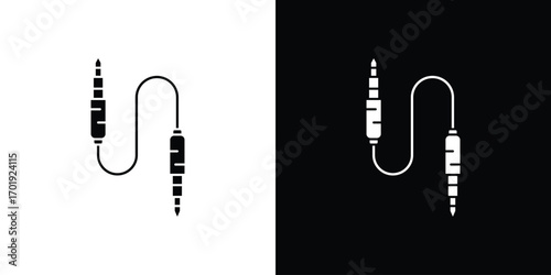 Audio Cable icon symbol for templates, web design and infographics