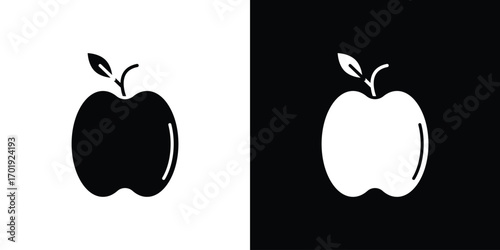 Apple icon symbol for templates, web design and infographics