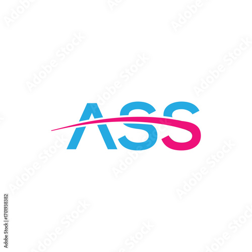 Letter ASS building vector monogram logo design template