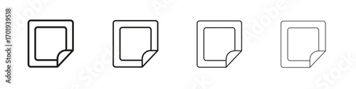 Nicotine patch icons. thin line symbols in strokes