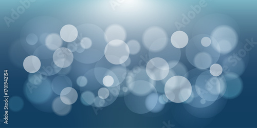 White side lights on a blue background. Winter Christmas background. Vector illustration
