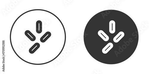 Yeast icon or Logo. Flat Style vector EPS.