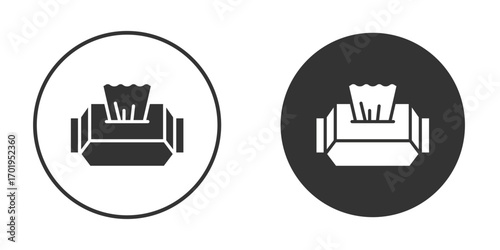 Wipes pack icon or Logo. Flat Style vector EPS.