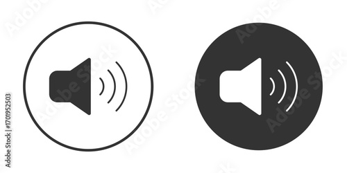 Volume icon or Logo. Flat Style vector EPS.