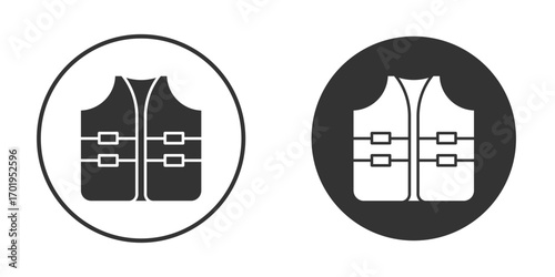 Vest jacket icon or Logo. Flat Style vector EPS.