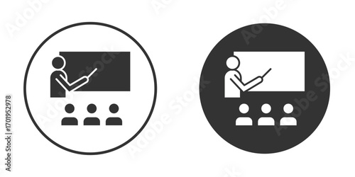 Training icon or Logo. Flat Style vector EPS.