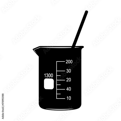 Beaker with Stirring Rod

