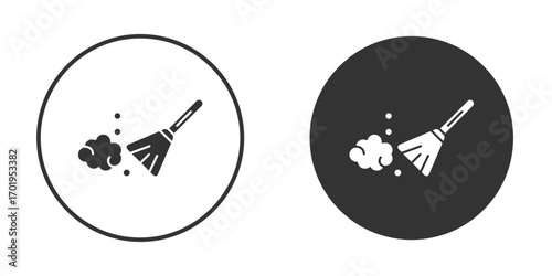 Sweeping icon or Logo. Flat Style vector EPS.