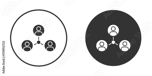 Stakeholders icon or Logo. Flat Style vector EPS.