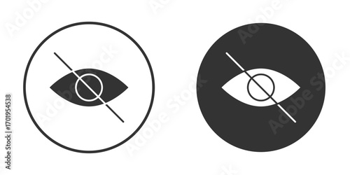Sensitive content icon or Logo. Flat Style vector EPS.