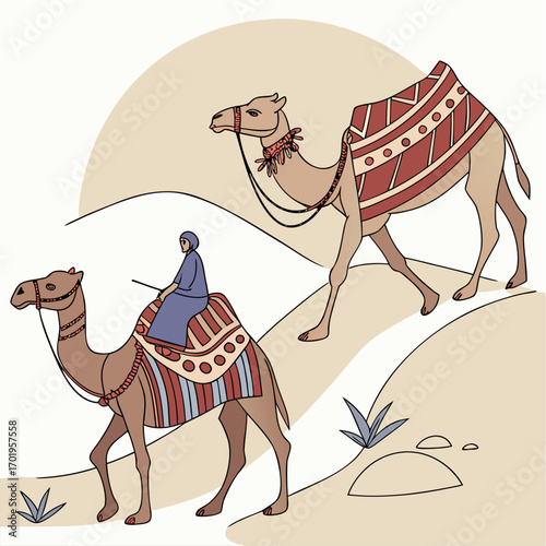 camel in desert