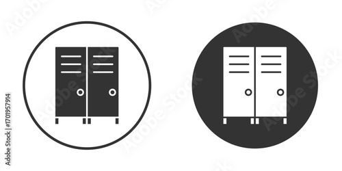 Locker icon or Logo. Flat Style vector EPS.