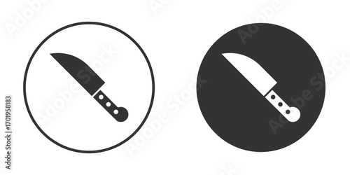 knife icon or Logo. Flat Style vector EPS.