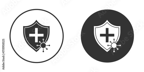 Immunity icon or Logo. Flat Style vector EPS.