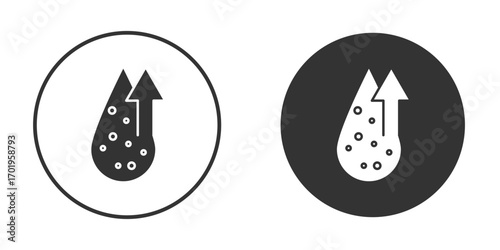 High cholesterol icon or Logo. Flat Style vector EPS.