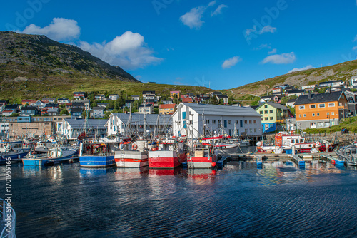 Honningsvåg, piccolo centro nel comune di Nordkapp, il comune più a nord della Norvegia, nella contea di Finnmark.