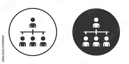 Department head icon or Logo. Flat Style vector EPS.