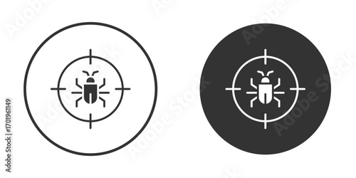 Debug icon or Logo. Flat Style vector EPS.