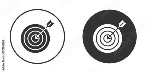 Darts icon or Logo. Flat Style vector EPS.