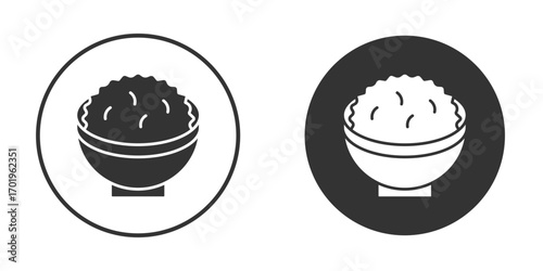 Cereal icon or Logo. Flat Style vector EPS.