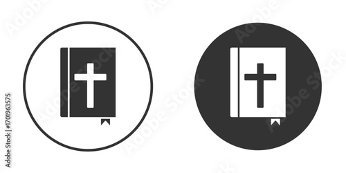 Bible icon or Logo. Flat Style vector EPS.