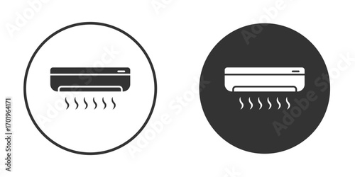 Air conditioner icon or Logo. Flat Style vector EPS.