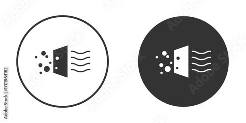 Air purification icon or Logo. Flat Style vector EPS.