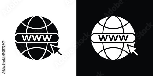 Website icon design illustration. icon concept in flat