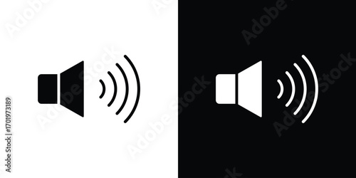 Volume icon design illustration. icon concept in flat