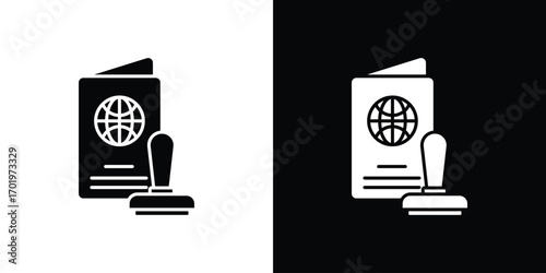 Visa icon design illustration. icon concept in flat