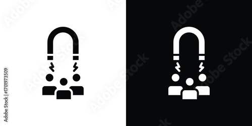 User engagement icon design illustration. icon concept in flat
