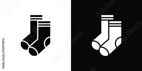 Socks icon design illustration. icon concept in flat